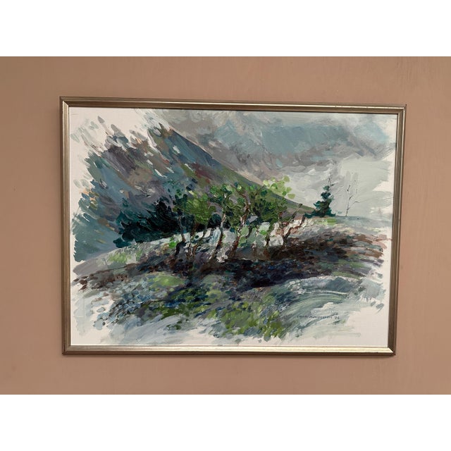 Original Swedish Oil on Canvas – “Telemarken, Gausta” by Bengt Andersson Råssbyn – Signed & Dated 1975 – Vintage & Framed...