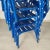 Blue Metal Dining Chairs, Set of 14 For Sale - Image 15 of 18