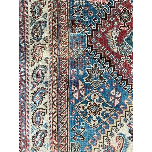 Vintage Wool Ghashghaei Rug, 1930s For Sale - Image 15 of 18