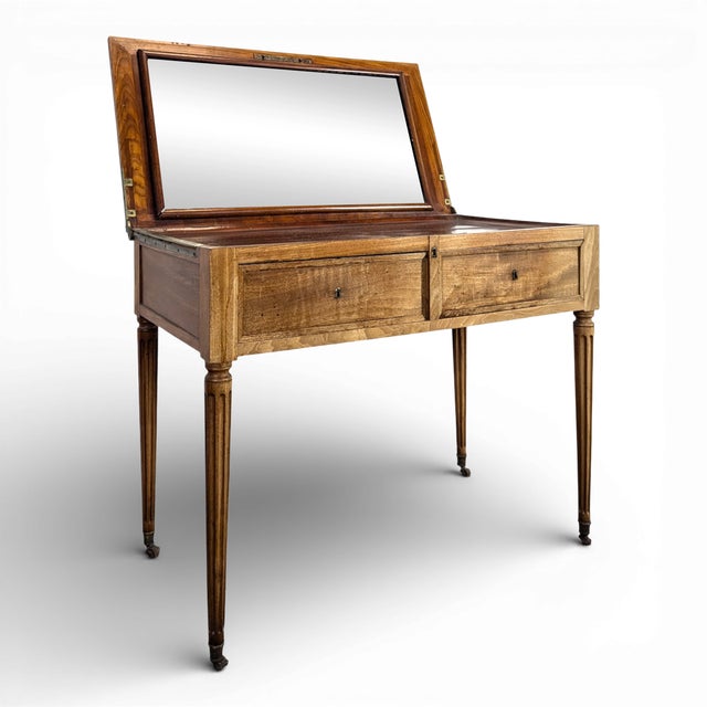 19th Century Louis XVI Mahogany Men's Dressing Table For Sale