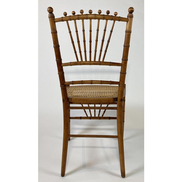 Faux Bamboo Accent Chair Chairish