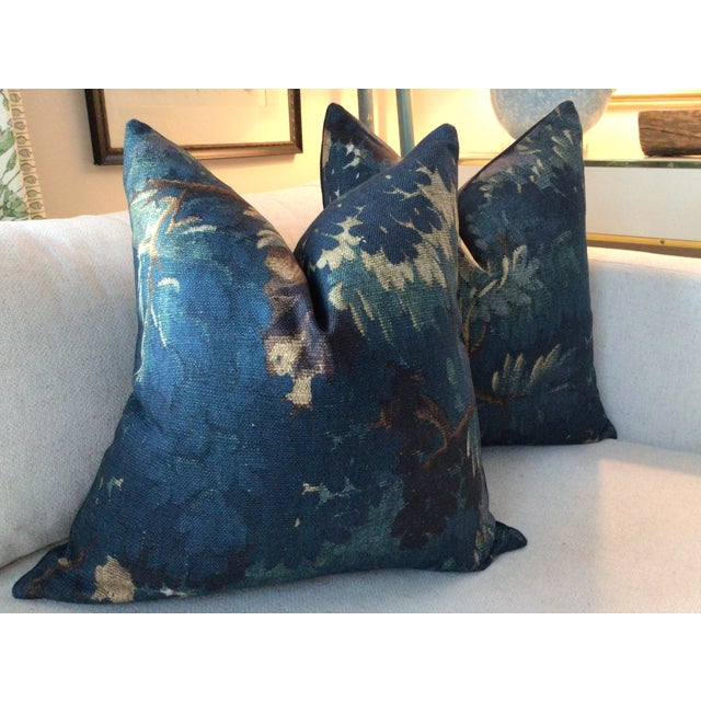 Not Yet Made - Made To Order Dedar Schwarzwald Down Filled 20" Pillow in Bleu Nuit - Single For Sale - Image 5 of 5