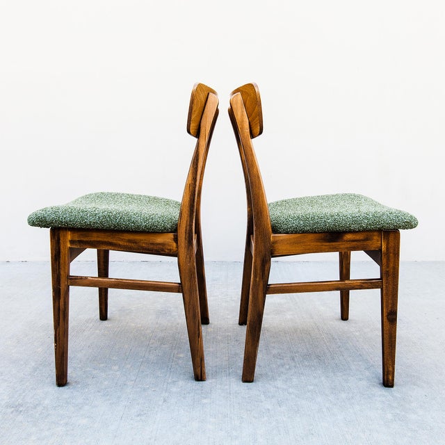 1970s Restored Japanese Mid Century Modern Dining Chairs For Sale - Image 10 of 12