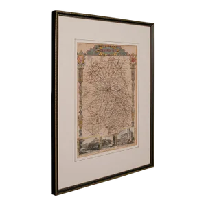 1850's Antique Lithography Map