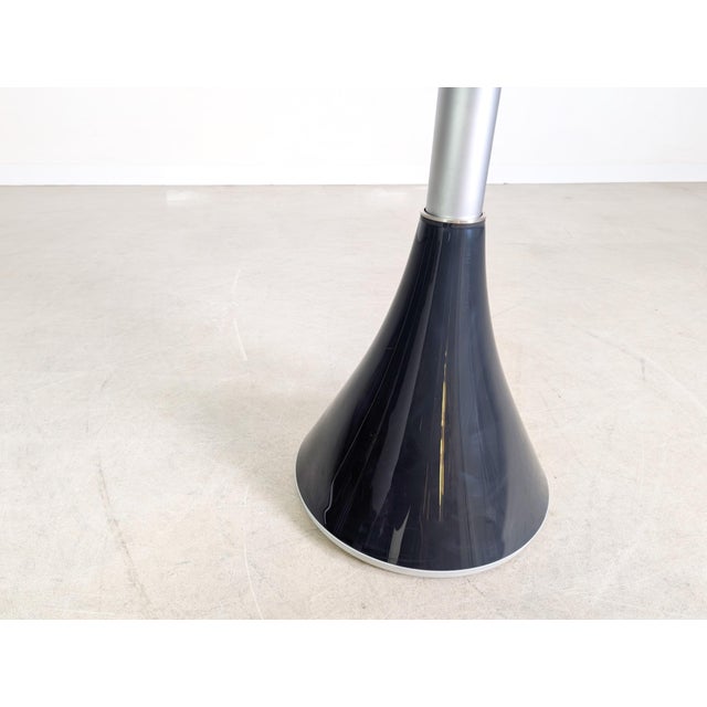 Black Modern Round Glass Dining Table from Rolf Benz For Sale - Image 8 of 9