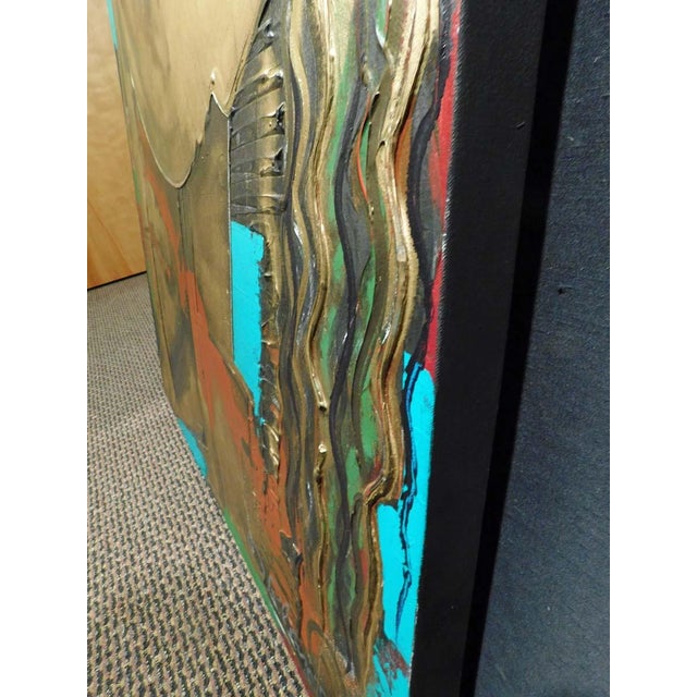 Textile Orlando Agudelo-Botero "Untitled" Acrylic on Canvas Hand Signed Coa Make Offer For Sale - Image 7 of 12