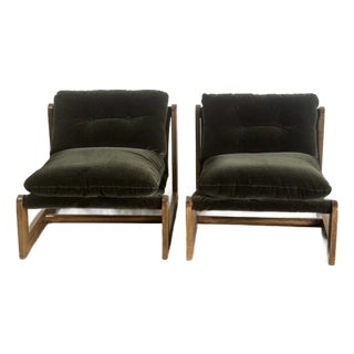 Made to Order Fionda Lounge Chairs - Pair For Sale