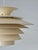 1960s Scandinavian Cream Pendant Lamp with 7 Layers from Jeka, Denmark, 1960s For Sale - Image 5 of 18
