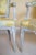 19th C. Louis XVI Style Silk Upholstered Painted Fauteuils - Set of 2 For Sale - Image 12 of 16