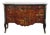 Maitland Smith Asian Chinoiserie Inspired Louis XV 50" Red & Gold Lacquered Three Drawer Chest W. Granite Top For Sale