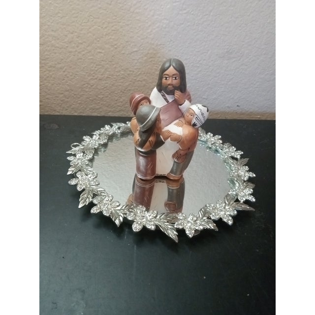 GORGEOUS Signed Jesus Storyteller Terracotta Folk Art Figurine From Peru This exquisite signaed Jesus Storyteller...