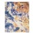 Multicolored Contemporary Wool and Silk Rug With Abstract Design For Sale