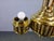 Art Deco Brass and Opaline Glass Chandelier, Czechoslovakia, 1930s For Sale - Image 11 of 12