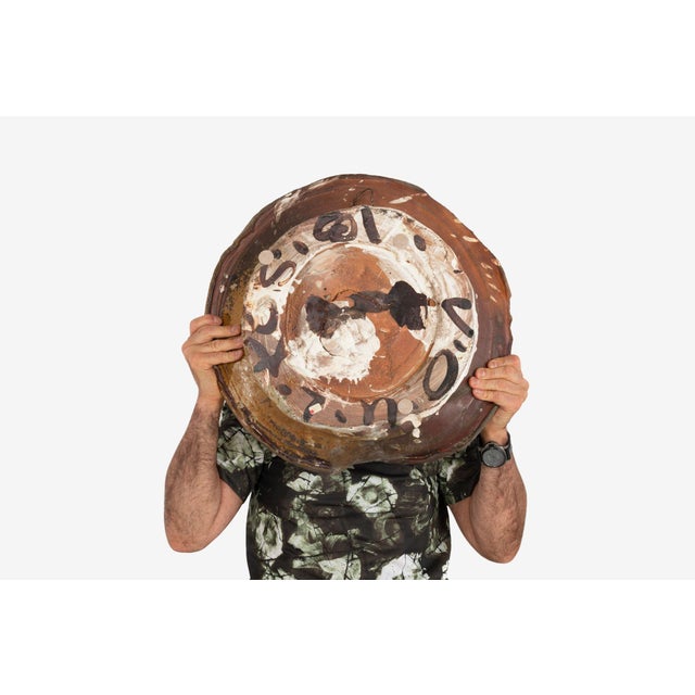 Important Peter Voulkos 'Untitled Plate', 1981 – Wheel-Thrown Stoneware With Surface Drawing For Sale - Image 10 of 11