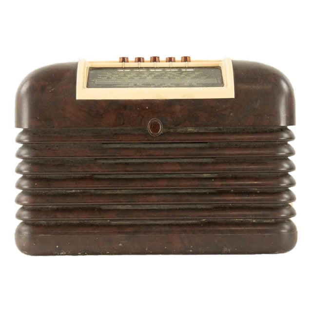 Vintage Radio DAC10 in Bakelite and Resin from Bush, Italy, 1950s For Sale