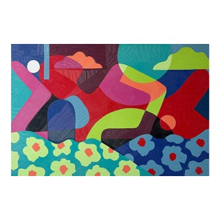 "Dreamstate" Acrylic on Canvas by Mary Lai For Sale