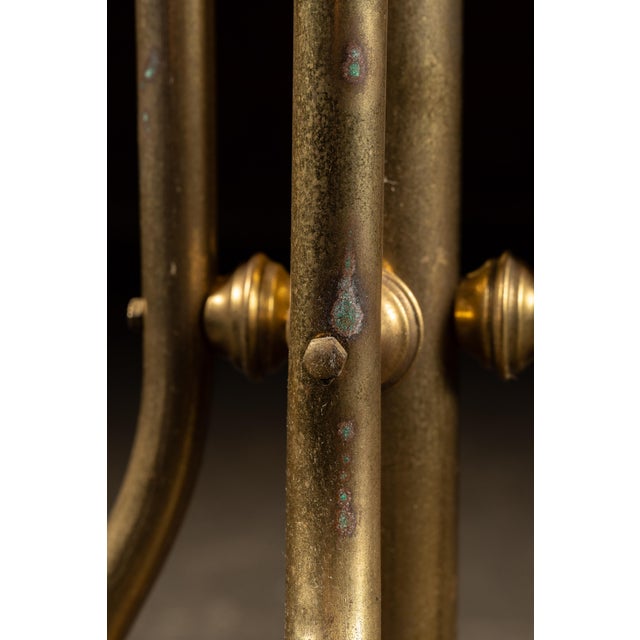 Early 20th Century Antique Brass Barbershop Coat Tree For Sale - Image 5 of 8