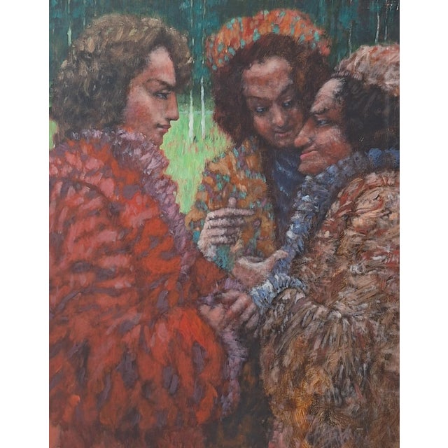 Adam Marczukiewicz, Conversation, 1996, Oil on Canvas For Sale - Image 4 of 4