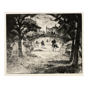 1920s William Meyerowitz Equestrian Etching