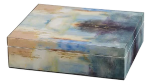 Jamie Young Colorwash Laquered Box, Blue