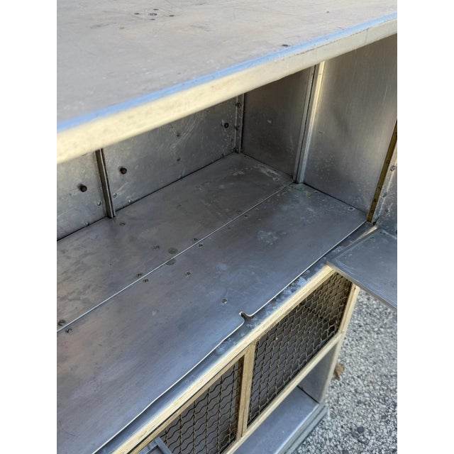 Antique Art Deco Steel Metal Dual Sided Dental Medical Cabinets Bar - A Pair For Sale - Image 14 of 18