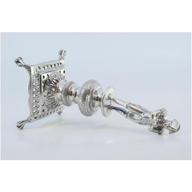 Silver Toothpick Holder with Napoleon Figure For Sale - Image 6 of 10