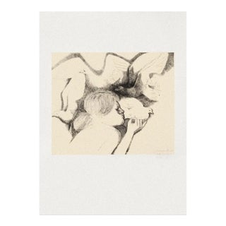 Emilio Greco - the Dove of Peace - Original Etching - 1983 For Sale