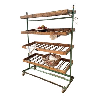 Mid-Century Shoe Rack Trolley For Sale