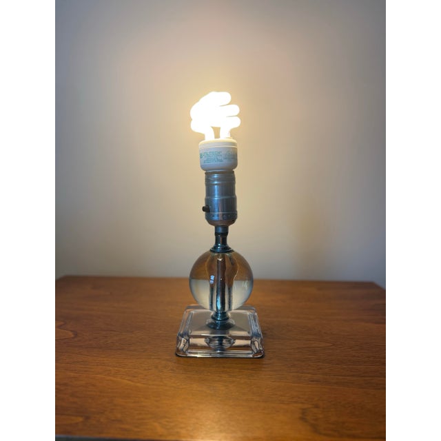 Mid 20th Century Vintage Mini Lucite Table/Desk Lamp For Sale - Image 5 of 7