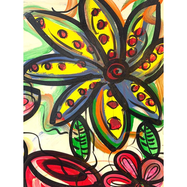 Peter Keil Monumental Expressionist Floral Still Life For Sale - Image 13 of 14