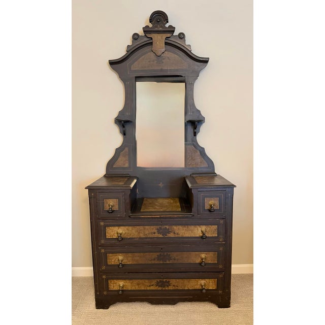 Victorian Cottage Bedroom Furniture 4 Piece Set For Sale - Image 4 of 6
