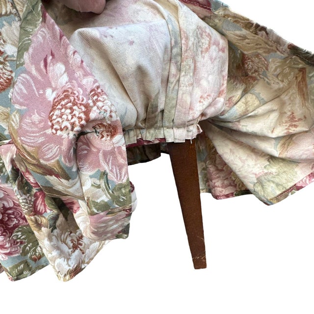Petit Floral Boudoir Chair For Sale - Image 4 of 5