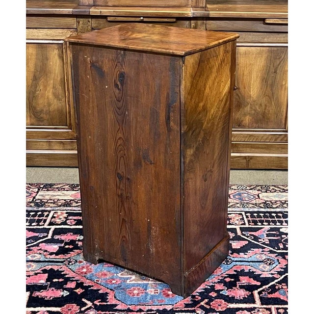Wood Bedside Table in Walnut, 19th Century For Sale - Image 7 of 14