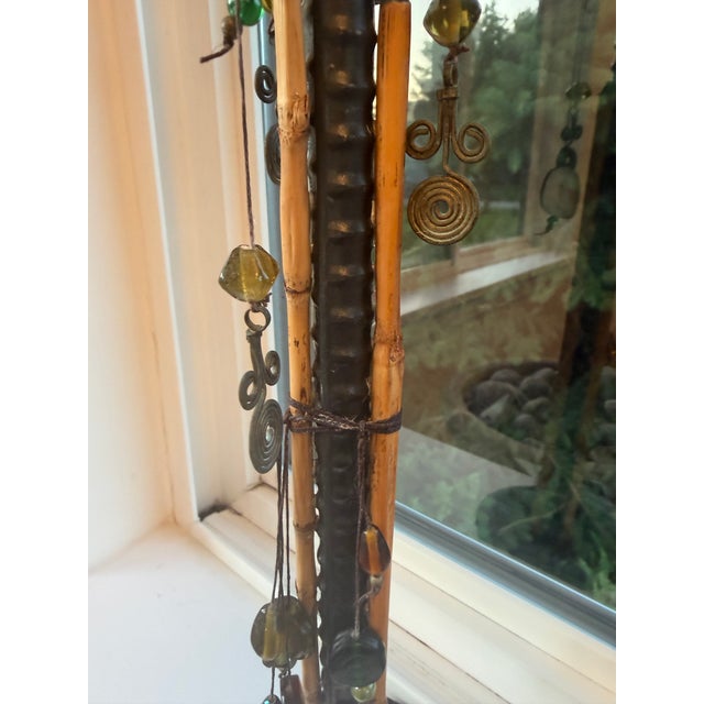 Tribal Celestial Meets the Sea-Brutalist Industrial Sculpture - Set of 3 For Sale - Image 3 of 11