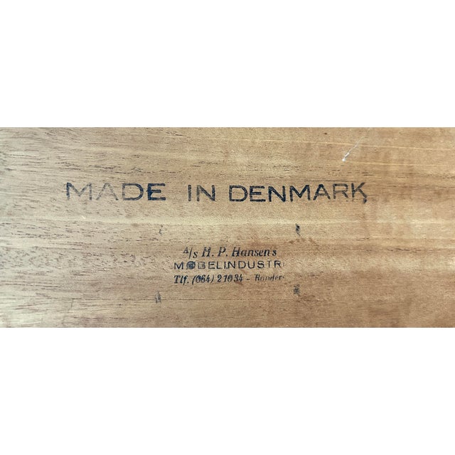 Mid-Century Danish Teak Desk by Arne Vodder for h.p Hansen For Sale - Image 12 of 17