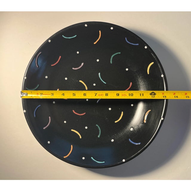 2001 Luna Garcia Ceramic Black Studio Pottery Serving Bowl For Sale In Los Angeles - Image 6 of 6