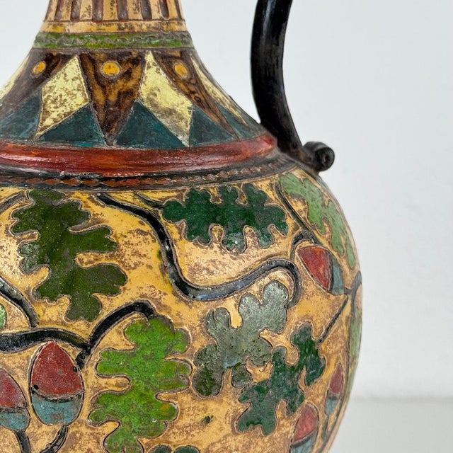 Large Vintage Art Deco Decorative Ceramic Jug, 1920s For Sale - Image 12 of 18