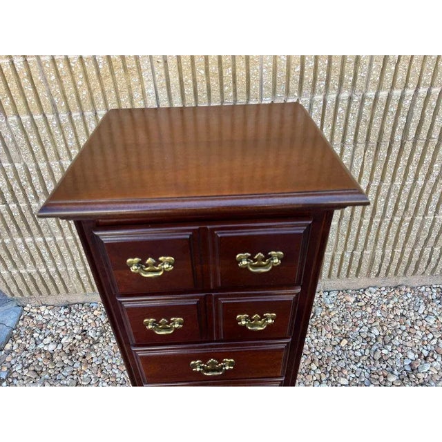 Late 20th Century American Drew Chippendale Style Mahogany Lingerie Chest For Sale - Image 9 of 11
