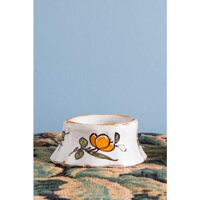 18th Century Floral Salt Pigs from Rouen Faience, Set of 2 For Sale - Image 4 of 7