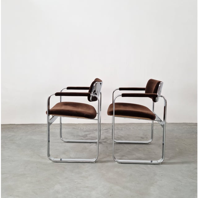 Metal Set of Vintage Silver Chairs by Eero Aarnio, 1968 For Sale - Image 7 of 9