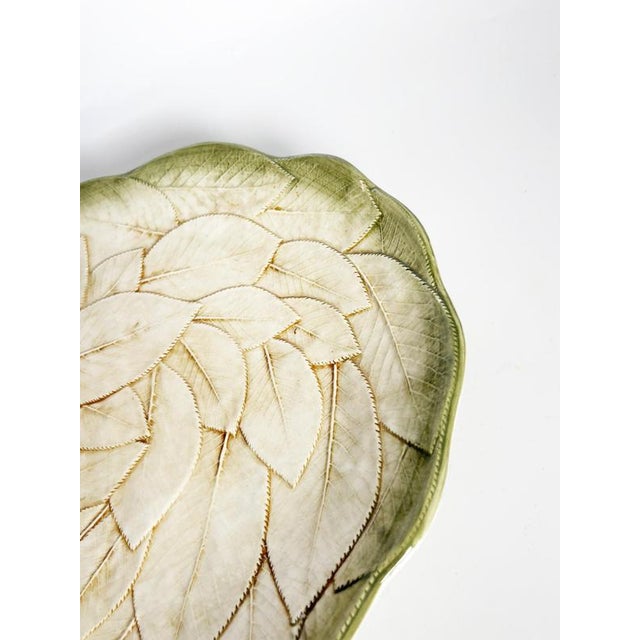 Ceramic Ceramic Dish with Floral Motif, France, 1970s For Sale - Image 7 of 13