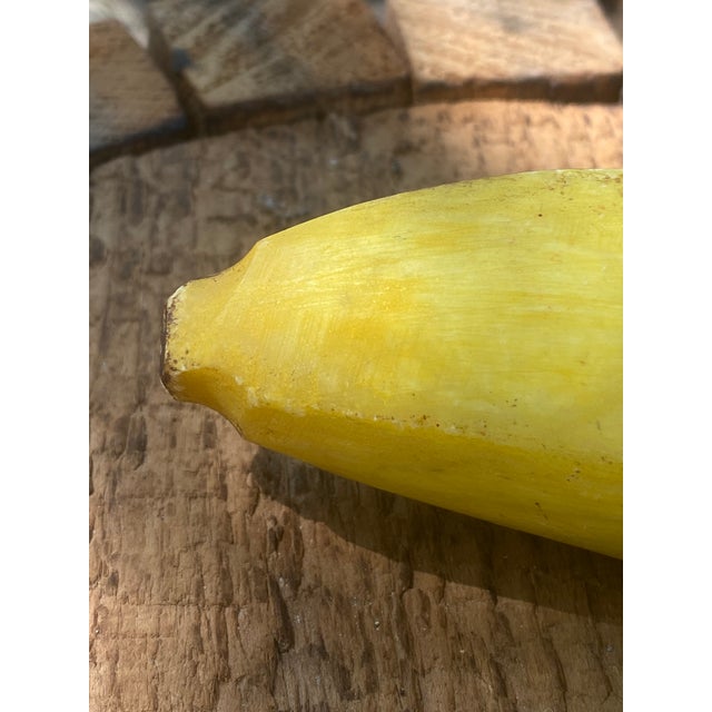 Stone Andy Warhol-Style Carved Alabaster Banana Sculptures, Set of 2 For Sale - Image 7 of 12