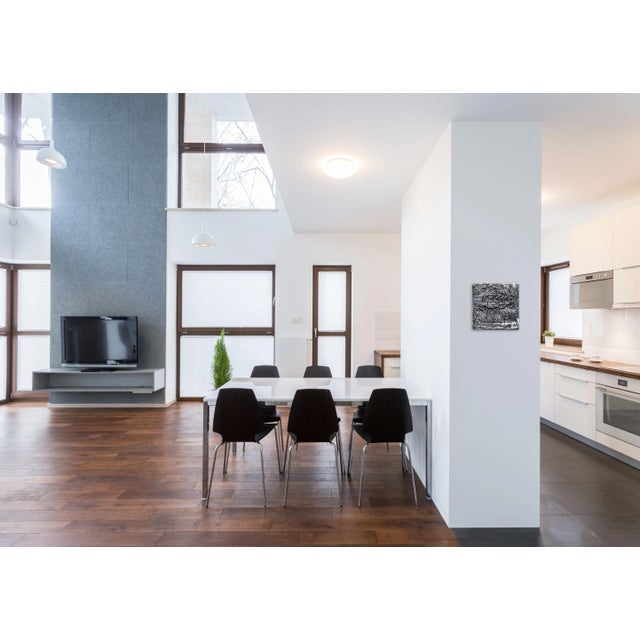 Black Ma Yuan's Dream - Contemporary Minimalist Mixed-Media Painting Thick Texture Impasto Sculptural Original Wall Artwork by Len Klikunas For Sale - Image 8 of 9