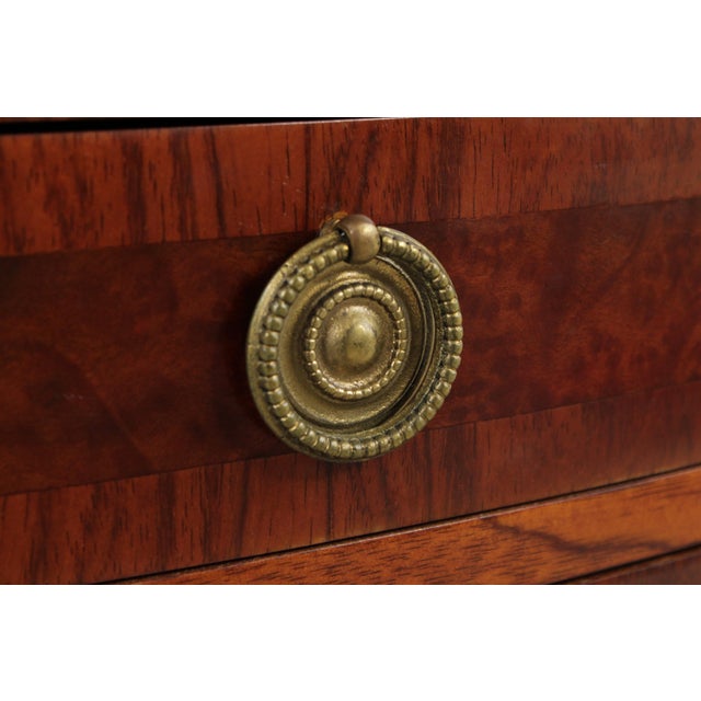 Federal Style D-Shape Walnut Inlaid Demi-Lune Server Sideboard For Sale - Image 14 of 18