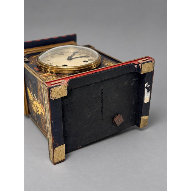 Edwardian Coventry Astral Chinoiserie Pagoda Mantel Clock, England, Circa 1930 For Sale - Image 9 of 11