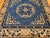 Tan 19th Century Chinese Peking Area Rug, Floral & Bird Motifs,Tan & Blue, 3' x 3' For Sale - Image 8 of 9