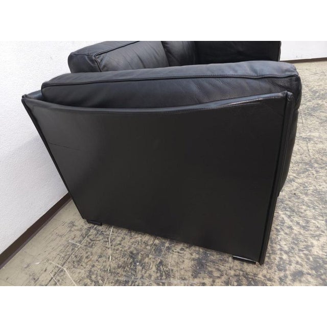 Mario Bellini Duc Sofa in Leather Black Leather by Mario Bellini for Cassina For Sale - Image 4 of 18