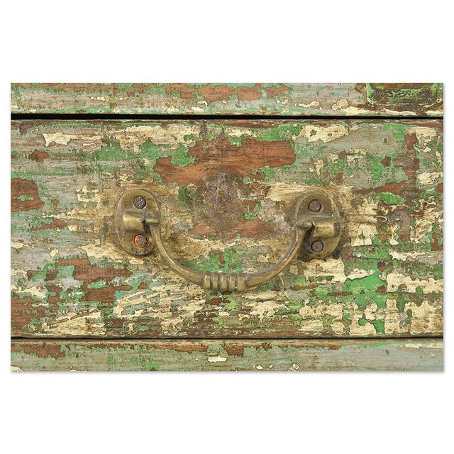 Wood Desk with Display For Sale - Image 5 of 10