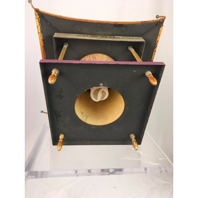 Metal 1970s Pagoda Chandelier For Sale - Image 7 of 9