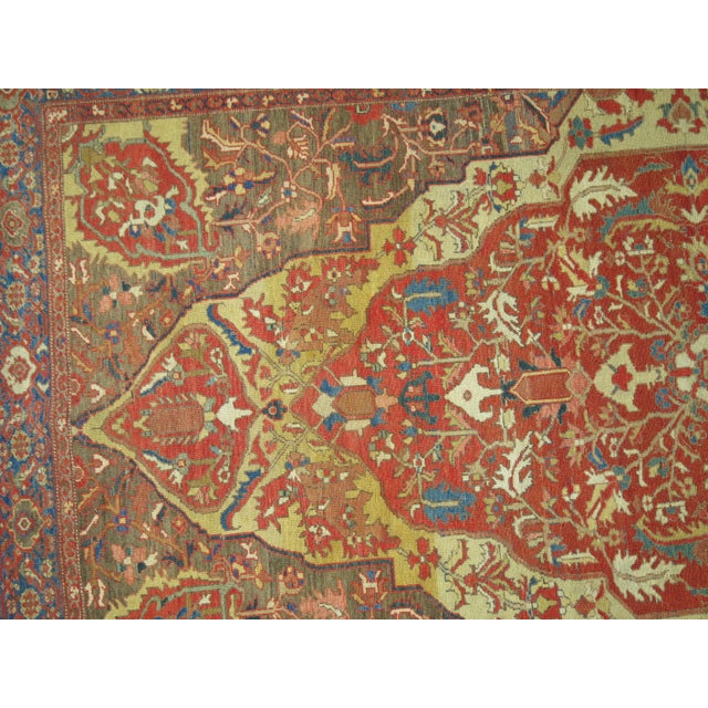 Traditional Superfine Antique Persian Malayer, Late 19th Century For Sale - Image 3 of 6